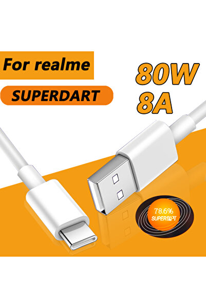Choice 150 سم لكابل الشحن السريع Realme 80W SUPERDART USB من النوع C 8A لـ Re...