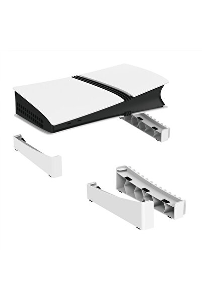 Choice حامل أفقي أبيض لجهاز PS5 Slim & Pro Console ويتسع لـ 12 قرص ألعاب، متو...