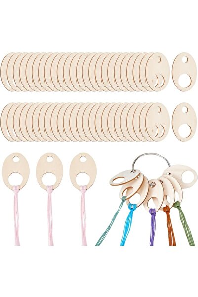 Choice 50 قطعة خيوط خشبية للتطريز شكل قطرة تنظيم خيوط التطريز القطني