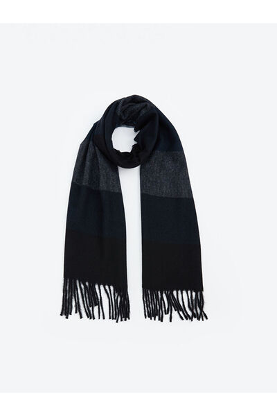 LC Waikiki Men's Tasseled Patterned Scarf