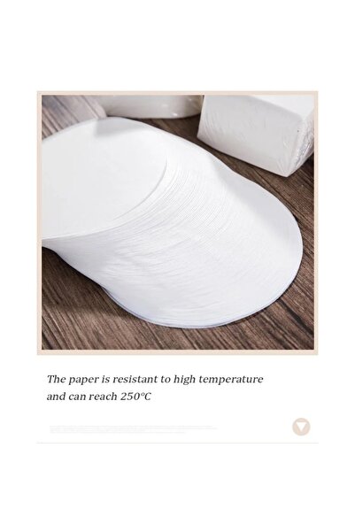 Choice 500 قطعة ورق خبز دائري 9 سم ورق خبز على البخار ورق فرن شواء خبز على ال...