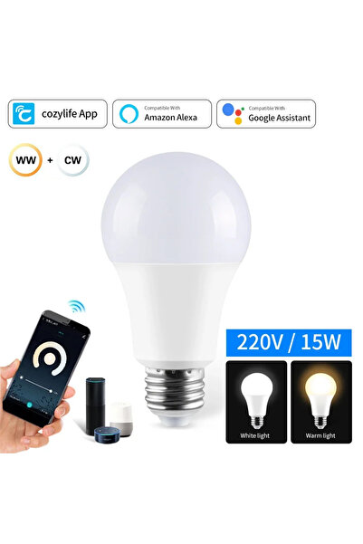 Choice نعم 220 فولت 15 واط Cozylife 220 فولت 110 فولت واي فاي لمبة LED ذكية 1...