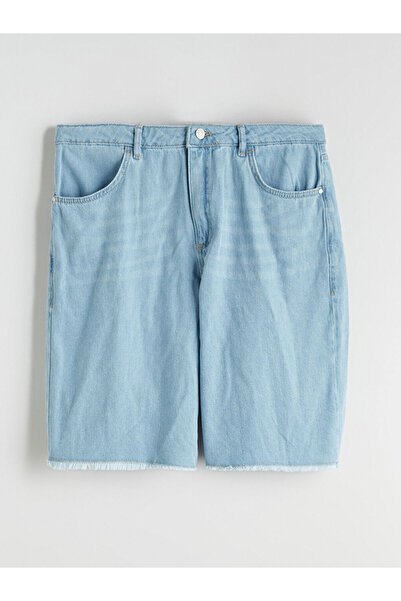 LC Waikiki Bermuda din denim pentru băieți Indigo