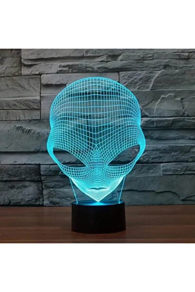 Choice 7-color An alien 3D nightlight, workbench room living room atmosphere light, holiday birthday creati