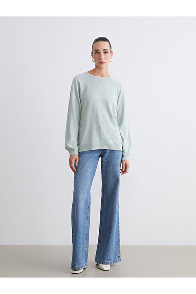 LC Waikiki Timeless Store: Timeless Recommendations |   Crew Neck Floral Women's Knitwear Sweater