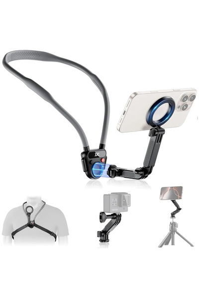 Choice 2 في 1 كاميرا هاتف JJC حامل عنق مغناطيسي لـ DJI Osmo 360 Action 5 Pro ...