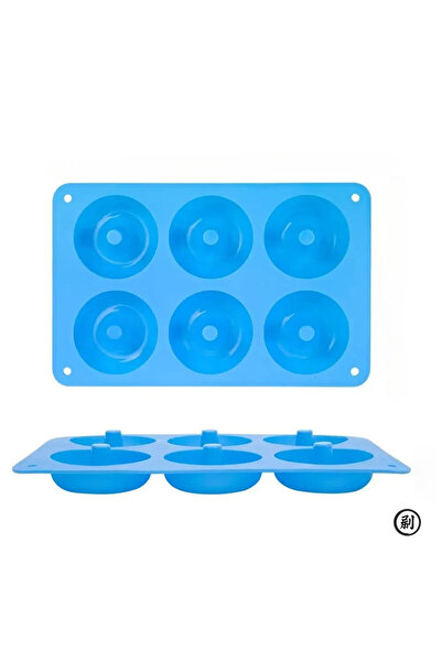 Choice 1 قطعة زرقاء 1/2 قطعة قالب مافن سيليكون 6 فتحات قالب خبز غير لاصق خبز ...