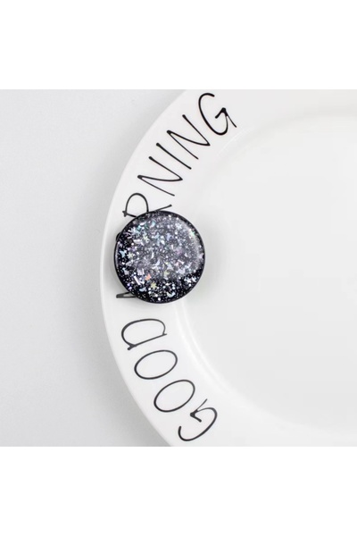 Choice black Round Glitter Phone Holder Ring Holder Universal Mobile Phone Fi...