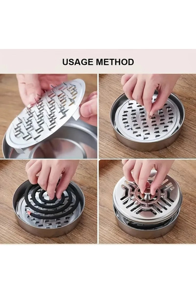 Choice1 2 قطعة 1 قطعة/2 قطعة مجموعة لفائف مقاومة للحريق للبعوض مع حامل معدني ...