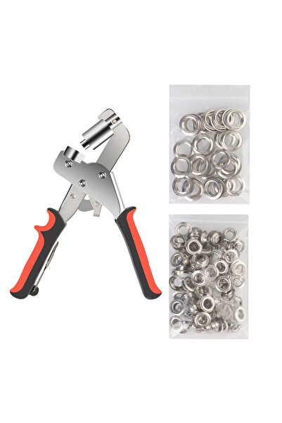 Choice أداة تركيب الثقوب اليدوية الرمادية 3/8 بوصة 10 مم طقم كماشة الثقوب الم...