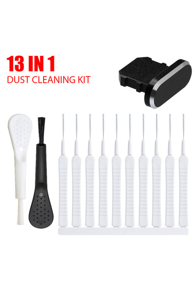 Choice WHITE Mobile Phone Charging Port Dust Plug Removal Cleaner Kit For IPhone Samsung Xiaomi Universal P