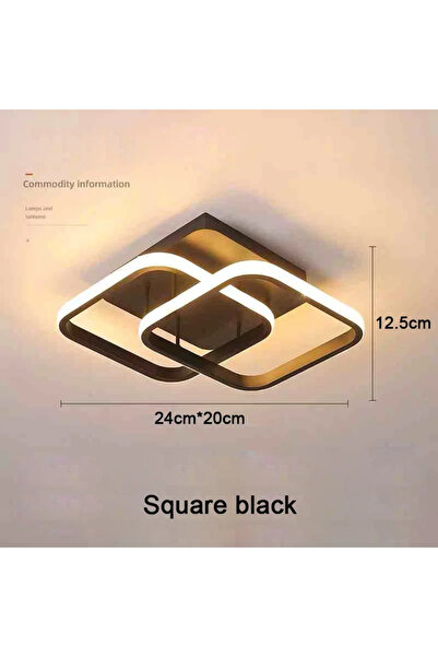 Choice AC 90-260V B-أسود-25W 3 ألوان ضوء LED 3 ألوان إضاءة سقف الممر إضاءة من...