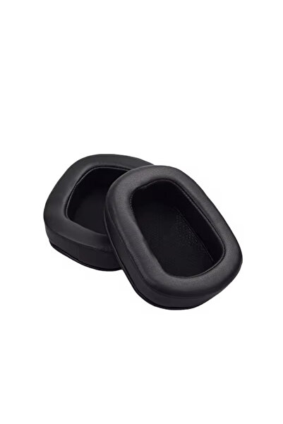 Choice جلد أسود - زوج واحد من وسادات أذن سماعة الرأس لـ Logitech G633 G933 غطاء إسفنجي مساند قابل للتنفس من الجلد