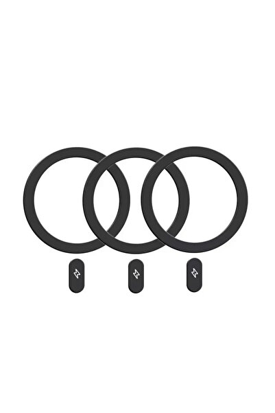 Choice 3 حلقات لاصقة معدنية سوداء (5-1 قطعة) لهاتف iPhone 15 16 13 لوحة معدني...