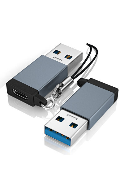 Choice 2 قطعة محول USB A إلى Type C رمادي USB A ذكر إلى USB C أنثى لأجهزة iMa...
