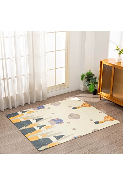 Flippy Kids Play Mat, Double-sided Forest/Elephant, XPE+PE, Waterproof, Non-slip, Foldable, 150x200x