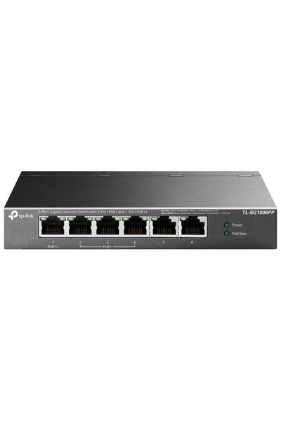 Universal TP-LINK TL-SG1006PP، 6 منافذ، جيجابت، 4 منافذ PoE بقدرة 64 واط، غير...