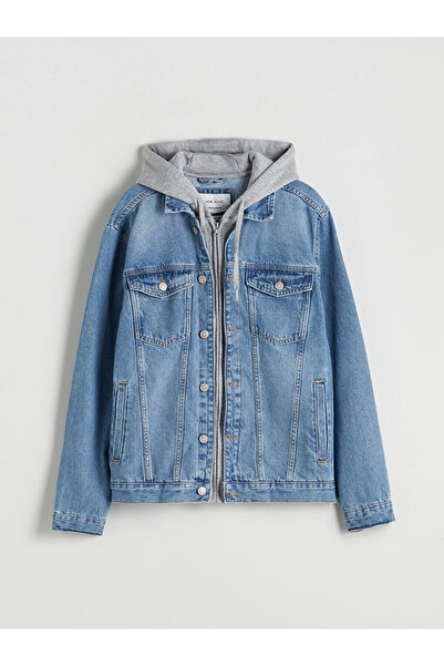 LC Waikiki Мъжка дънкова яке с индиго стандартен модел