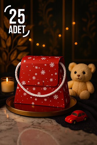 ByMeyla 25 Adet Özel Tasarım Hediye Kutusu Hediye Çanta Boş Karton Çanta Hedi...