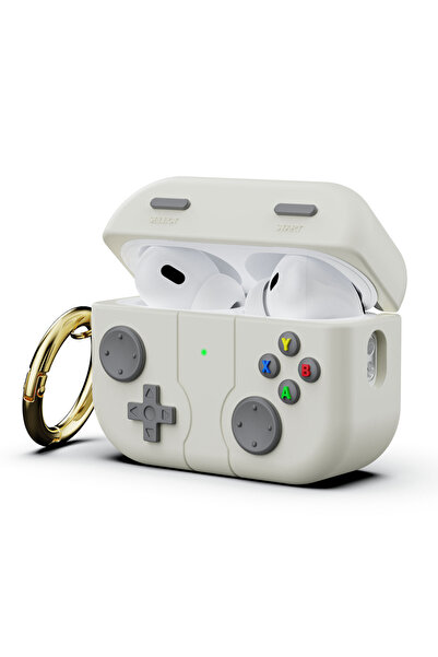 Choice Airpods pro أبيض متوافق مع AirPods Pro الجيل الثاني / الأول غطاء الحافظة، وحدة تحكم ألعاب