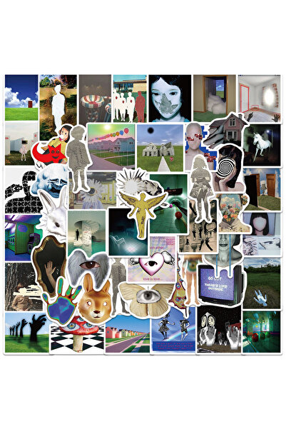 Choice ملصقات غريبة متعددة الألوان 50 قطعة ملصقات غريبة جمالية لوح التزلج الك...