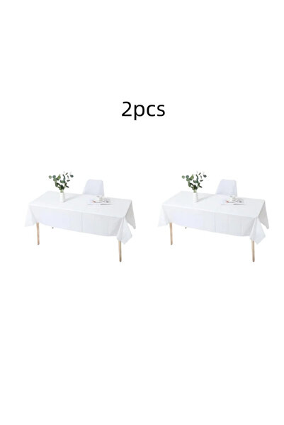 Choice 137x183cm White-1 2pcs 1pc Reusable Tablecloths BPA Free Plastic 137x1...