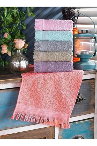 FAMİLYA TEKSTİL Havlu 30x50 cm | Mutfak Havlusu | El Havlusu | Yumuşak, Emici ve Şık Tasarım | Saçak Detaylı