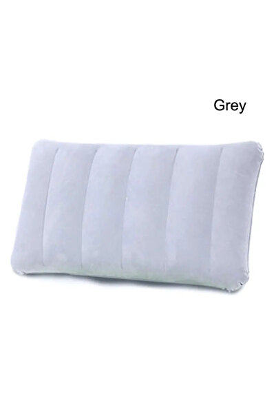 Choice رمادي 1 قطعة 1/2 قطعة وسادة هوائية قابلة للنفخ سرير للنوم وسادة تخييم وسادة محمولة خفيفة الوزن للسفر