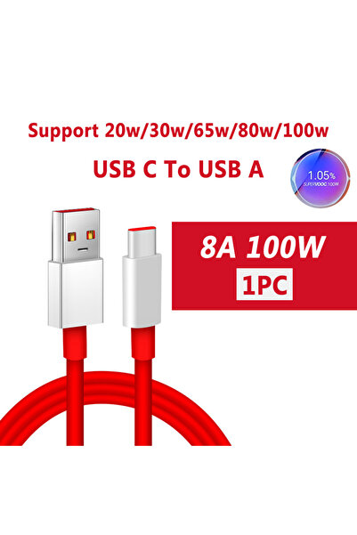 Oneplus 2 متر، قطعة واحدة من كابل USB-C إلى قطعتين أصليتين بقوة 100 وات و150 وات، كابل Supervooc USB-C Dash Warp Charge