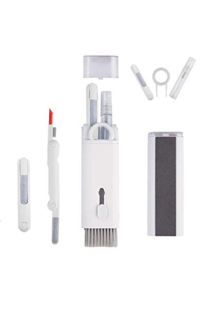 Choice1 مجموعة تنظيف لوحة المفاتيح البيضاء 7 في 1 منظف أجهزة الكمبيوتر المحمو...