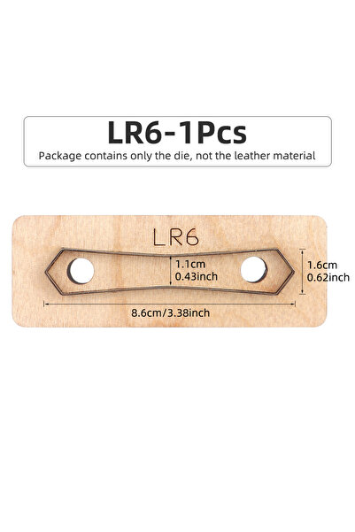 Choice LR6 - 1 قطعة QJH سحاب قطع الجلد قالب القطع ، مجموعة قوالب ثقب الجلد ، ...