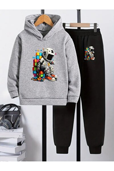 Cevval Дитячий худі з капюшоном і спортивний костюм з 3-нитковим шардоном для осені/зими