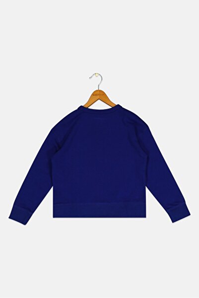 GAP Kids Boy Long Sleeve Brand Logo Sweatshirt, Dark Blue