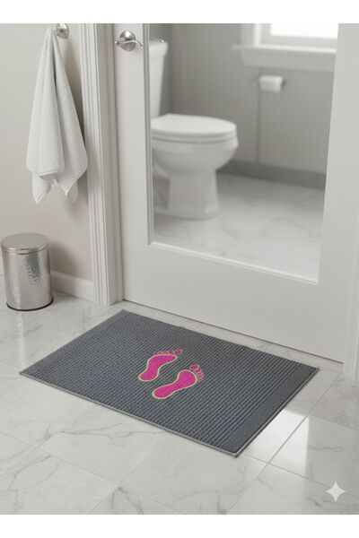 FAMİLYA TEKSTİL 100% Cotton Weighted Towel Bath Mat High Absorbency