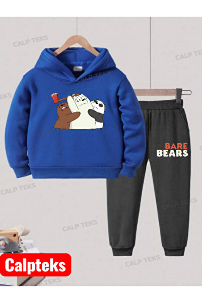 CALP TEKS TĂMĂGĂ DE SPORT PENTRU COPII CU GLUGĂ, BUMBAC GROS, CU IMPRIMARE UR...