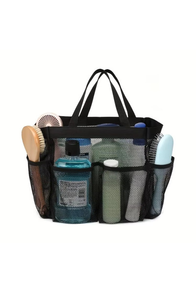 Choice منظم دش شبكي محمول أحمر: 8 سلال دش معلقة، مناسبة للمهاجع والشاطئ