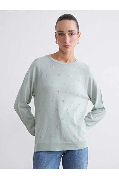 LC Waikiki Timeless Store: Timeless Recommendations |   Crew Neck Floral Women's Knitwear Sweater