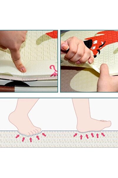 Flippy Reversible Children's Play Mat, Animal World/Sea Journey, XPE Foam, 200x180x0.8 cm, Multicolo