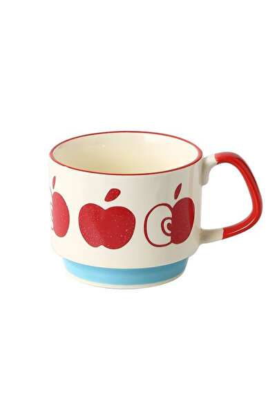 Choice 300ml B 300ml Japanese Flower Coffee Mug Set Retro Ceramic Milk Oats Mug Office Water Handgrip Cup K