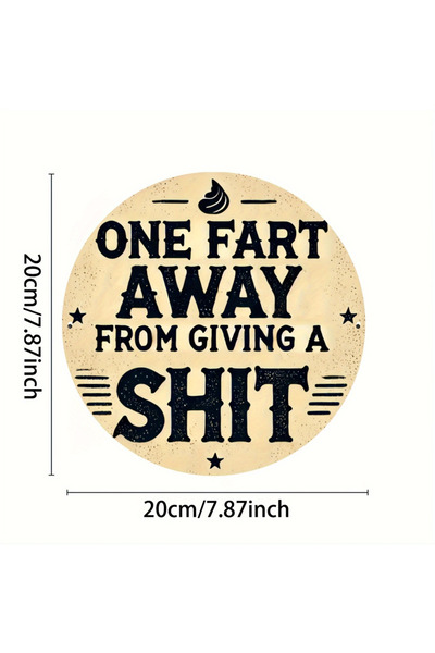 HELLOYOUNG 20x20 سم TYA3849 EyeCatching 1 قطعة 7.8x7.8 بوصة "One Fart Away fr...