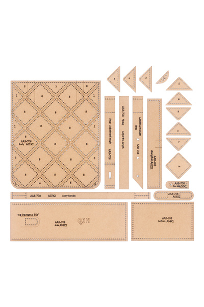 Choice 1Set 1Set Square Patchwork Wallets, Shoulder/Handbags - Kraft Paper Template, DIY Leather Handmade C
