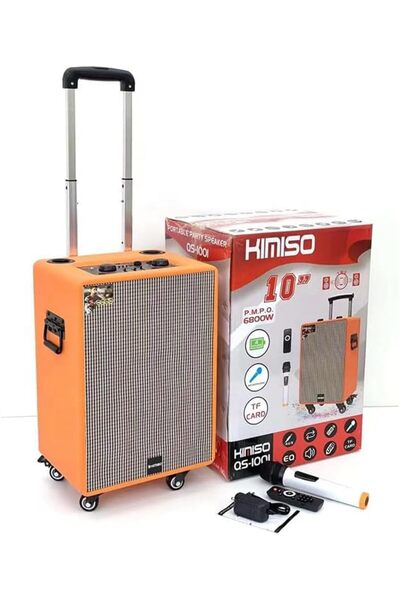 CFT Kimiso QS-1001 Portable 10-Inch Wireless Speaker – Powerful TWS Woofer, Bluetooth Connectivity, Bi