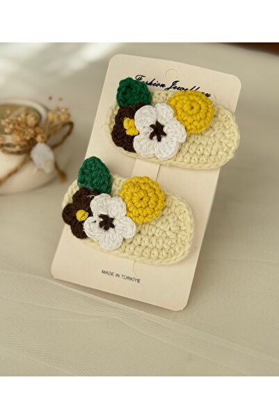 BY DİLEK ÇETİN ACCESSORY Kopča sa cvećem