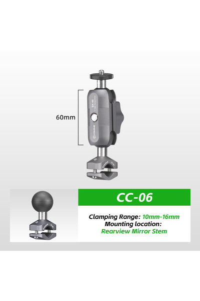 Choice GB-02T6(CC-06) FANAUE مرآة الرؤية الخلفية للدراجات النارية حامل كاميرا...