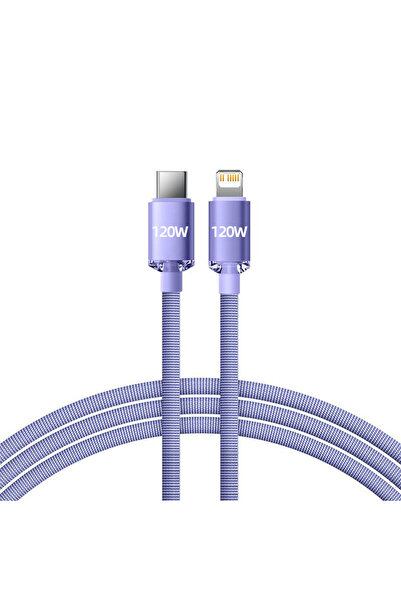 Choice كابل C-L أرجواني بطول 1 متر كابل NNBILI USB من النوع C PD 120W لأجهزة ...