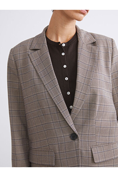 LC Waikiki Create Your Style from Uzg Store |   Plaid Women's Blazer Jacket