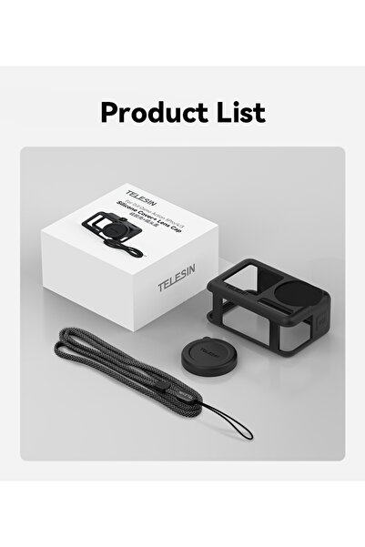 Choice لـ DJI Action 3 4 5 TELESIN حافظة سيليكون ناعمة لـ DJI OSMO Action 3 4 5pro غطاء عدسة الكاميرا Drop Pr