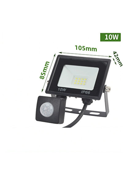 Choice كشاف جداري خارجي LED أبيض 100 وات مزود بمستشعر حركة PIR 100 وات 50 وات...