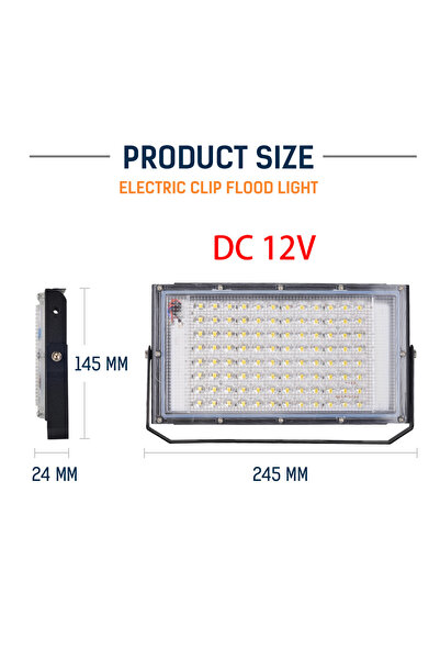 Choice ضوء بارد 6000K DC12V-100W DC12V LED Flood Light 50W 100W كشاف خارجي IP...