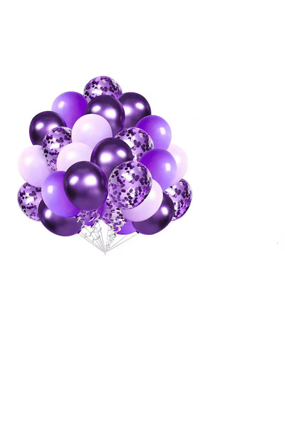 Choice 12INCH style-6 30pcs Pink Blue Metallic Sequin Balloons for Birthday W...